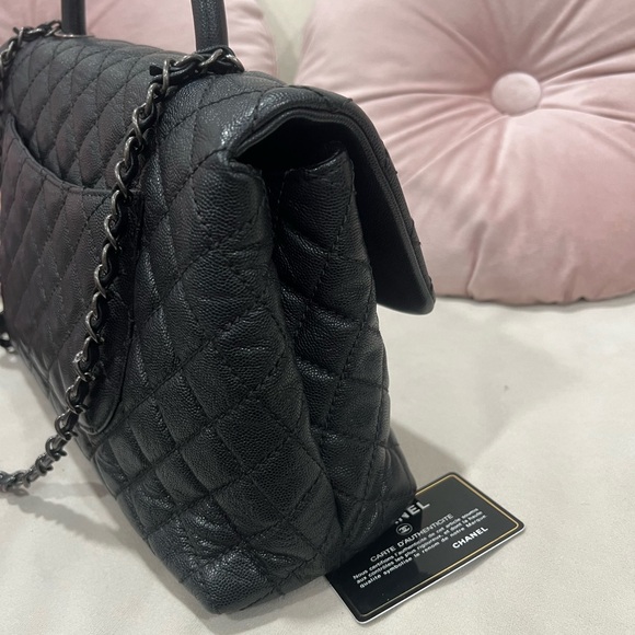 Chanel Quilted Caviar Medium Coco Top Handle Bag - Picture 7 of 12